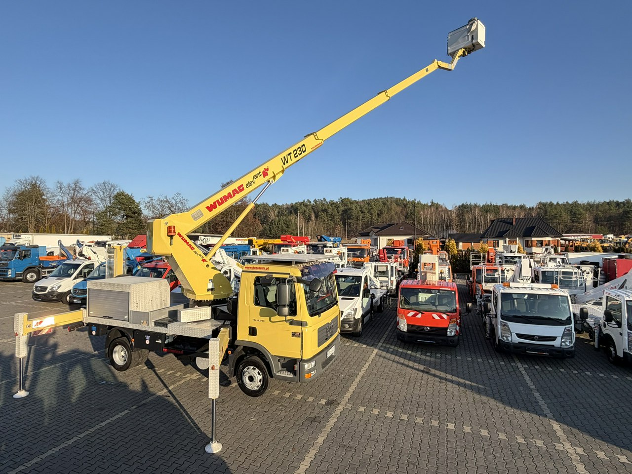 MAN TGL 8.210 Zwyżka WUMAG WT 230 23m w bok 18m podnośnik koszowy PILOT Ruthmann GSR Palfinger (możliwość wymiany kosza) !!! P7