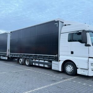 MAN TGX 24.440 6X2 E6 Przyczepa G.T.S PTT18S Tandem Zestaw 120 m3 Firana Ładowność: 14.000kg Zadbany Bezwypadkowy Stan Bardzo Dobry !!!