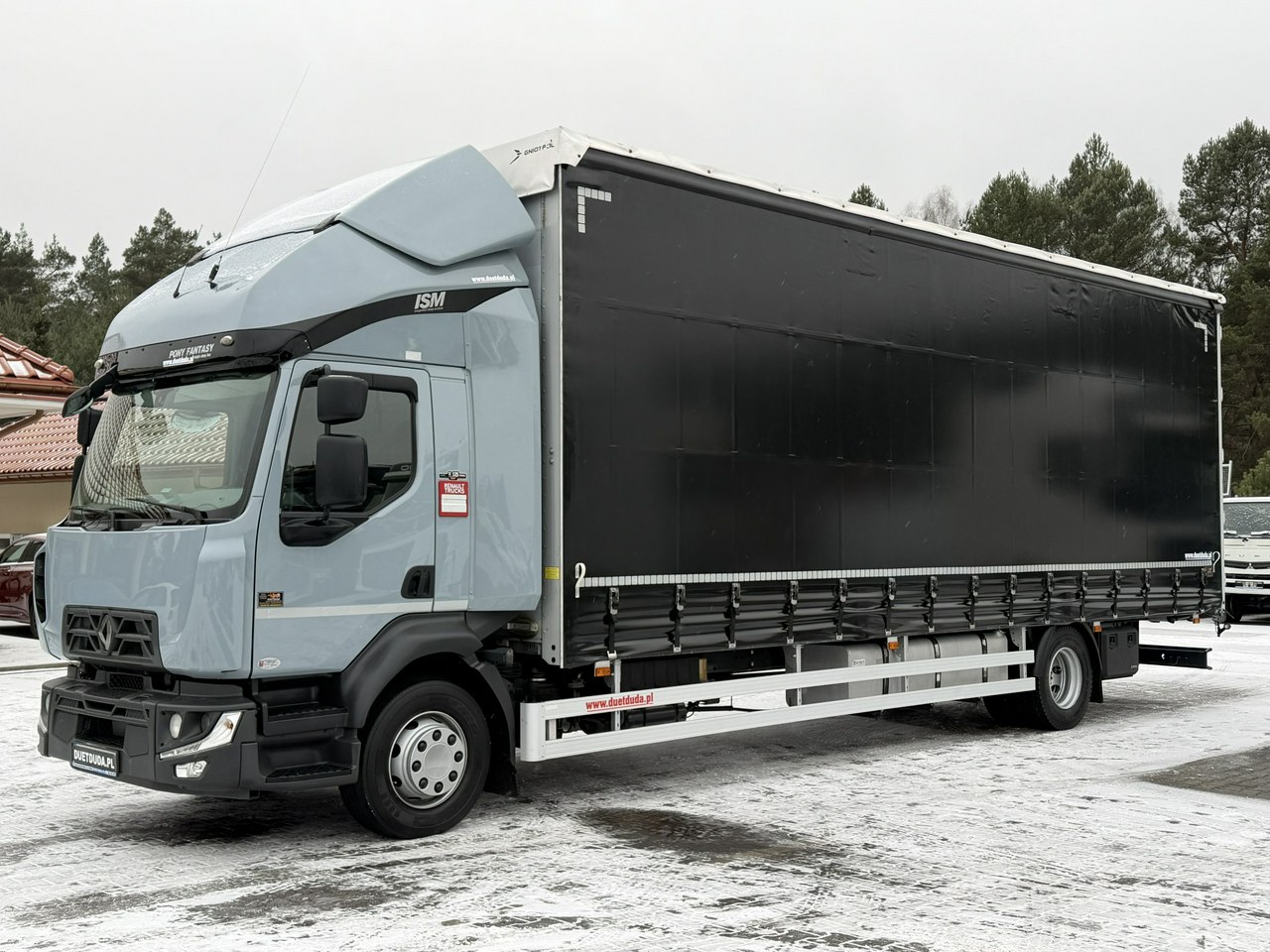 Renault D 16.280 E6 Firana Sypialka Tył Drzwi Dach Zsuwany Długi - 855cm Automat Ład- 8115kg Kabina Glob Salon PL Zadbana Super STAN !!! Midlum