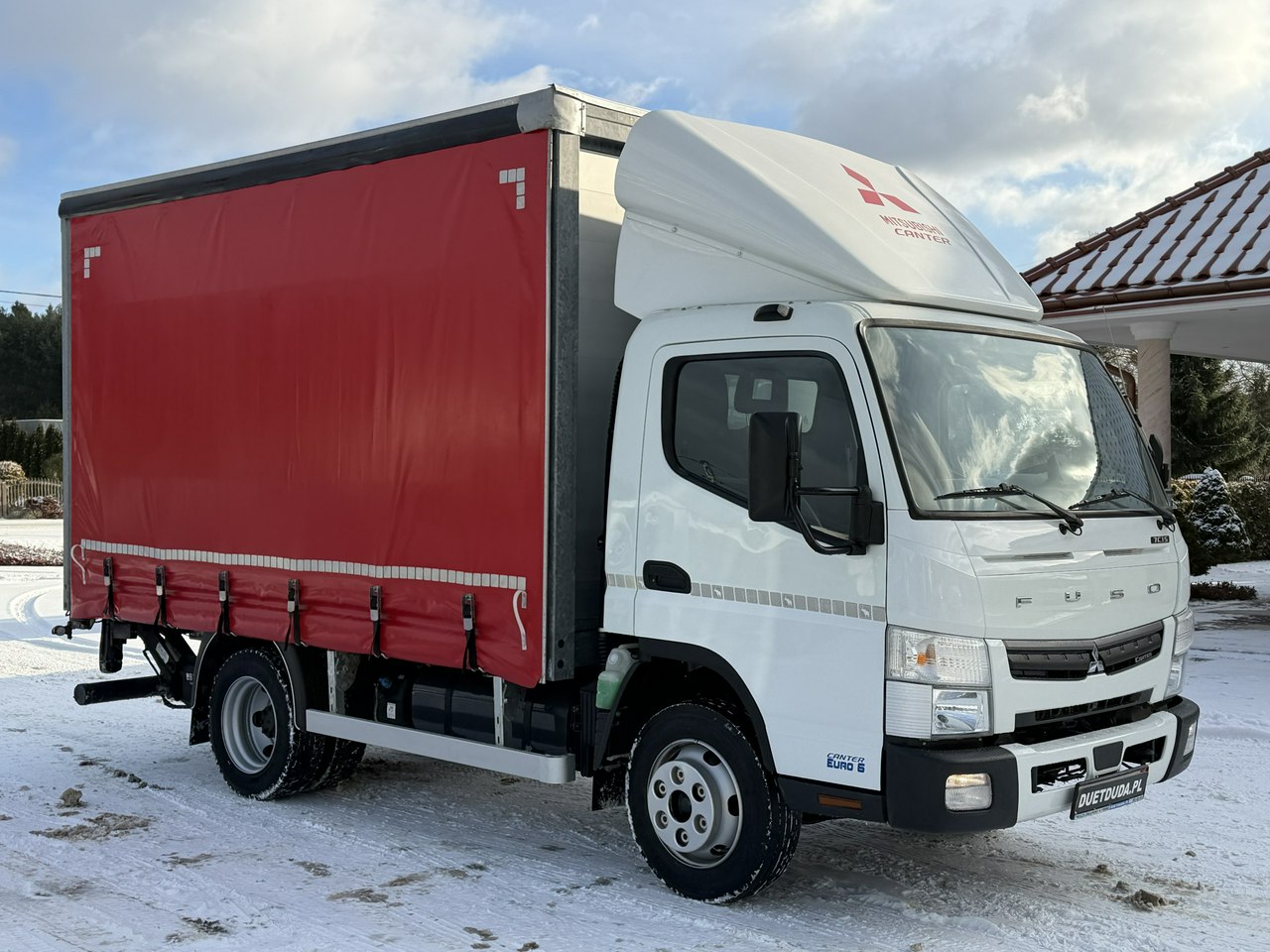 Mitsubishi Fuso Canter 7C15 3.0/150 KM Kontener Firanka Plandeka z Windą Super Stan !